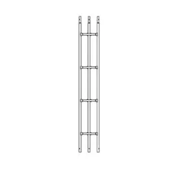 SureConX 3-meter (10-ft) 18-gauge Heavy Duty Double Weld Tubular Tower Straight Section [AMSC18S]